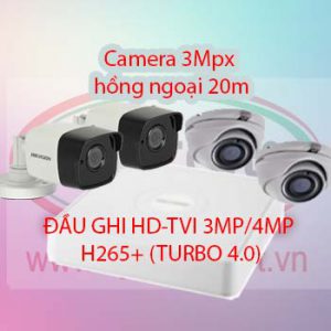 TRỌN BỘ HIK A43 Camera 3Mpx (20m)